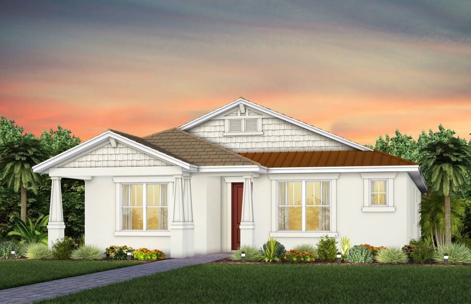 Representative exterior photo of a completed home built from the Arbordale II by Pulte Homes in SeaFlower, Bradenton, FL (Image 29). Representative exterior photo of a completed home built from the Arbordale II by Pulte Homes in SeaFlower, Bradenton, FL (Image 29).