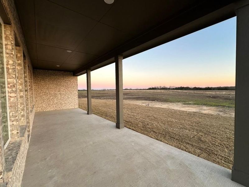 Exterior details and patio area of a home in Fannin Ranch, Leonard (Image 3). Exterior details and patio area of a home in Fannin Ranch, Leonard (Image 3).
