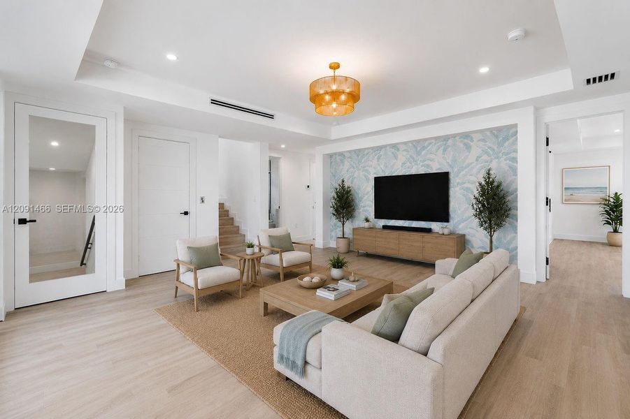 Furnished interior view inside a new home in , Tavernier (Image 62).