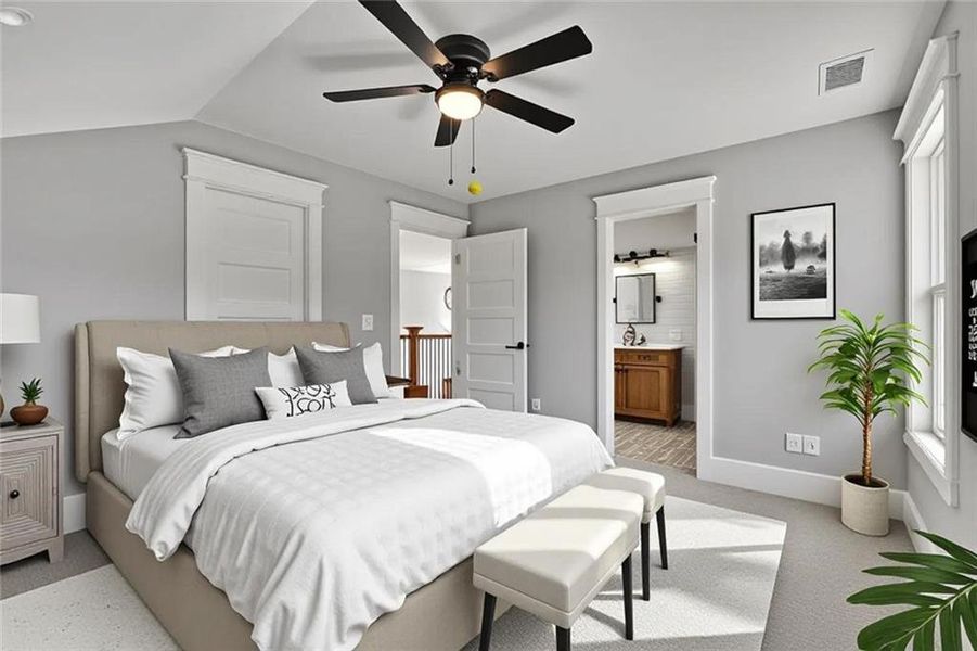 Furnished interior view inside a new home in , Canton (Image 17).