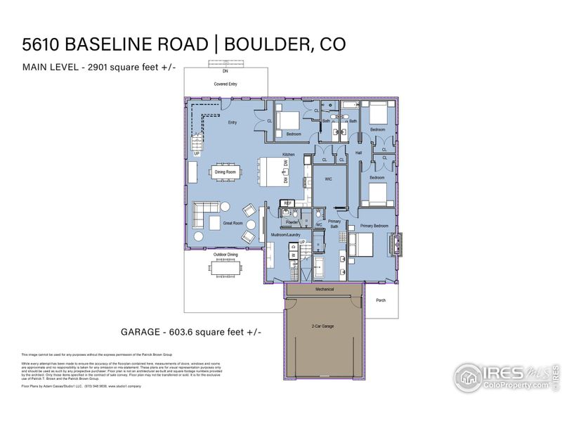 Main level floor plans