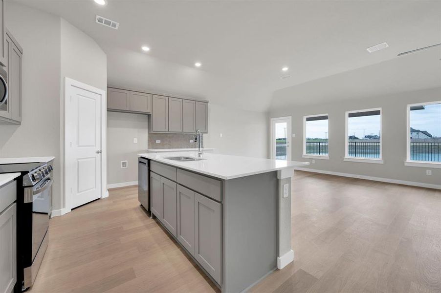 Furnished interior view inside a new home in Mercer Meadows, Royse City (Image 11).