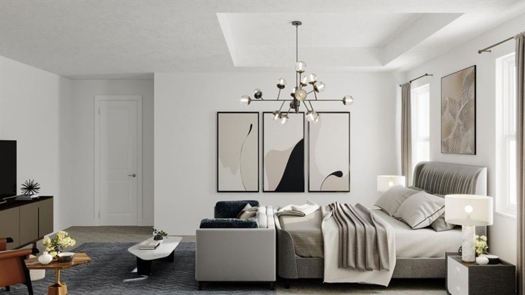 Furnished interior view inside a new home in , Davie (Image 35).