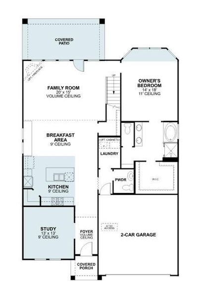 2D floor plan layout of this home in Lilybrooke at Legacy Hills, Celina, TX (Image 2). 2D floor plan layout of this home in Lilybrooke at Legacy Hills, Celina, TX (Image 2).