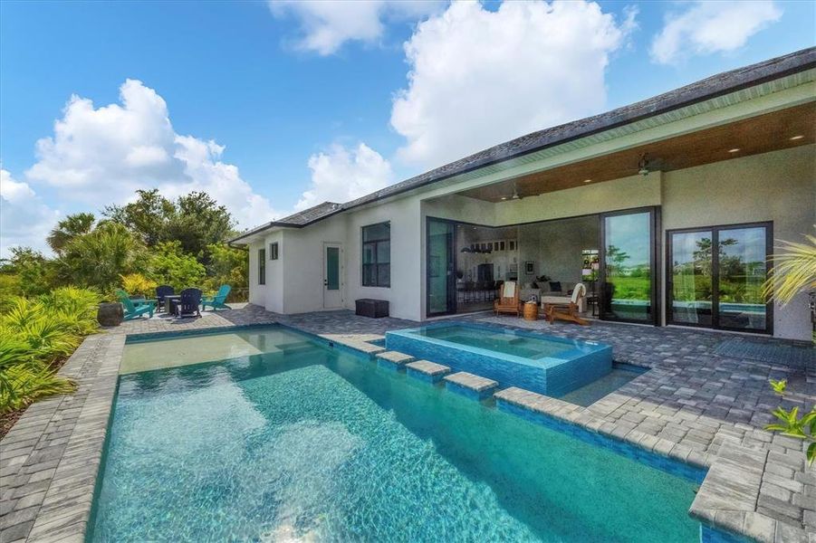 Exterior details and patio area of a home in , North Port (Image 22).