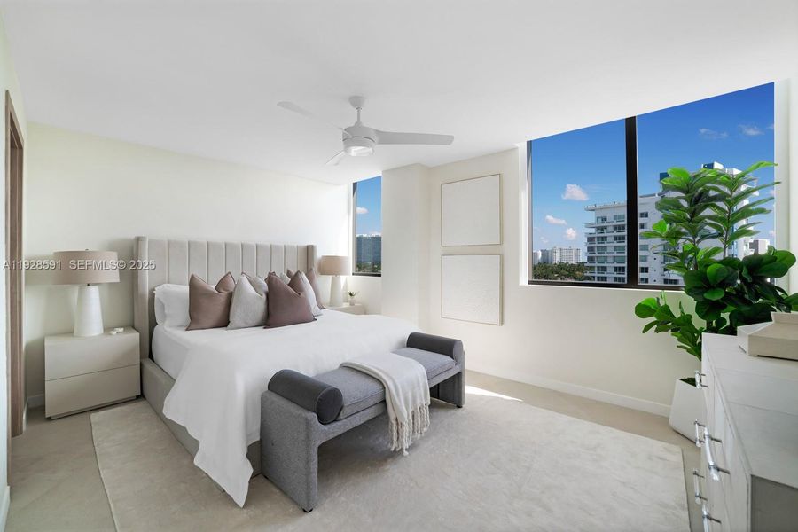 Furnished interior view inside a new home in , Bay Harbor Islands (Image 33). Furnished interior view inside a new home in , Bay Harbor Islands (Image 33).