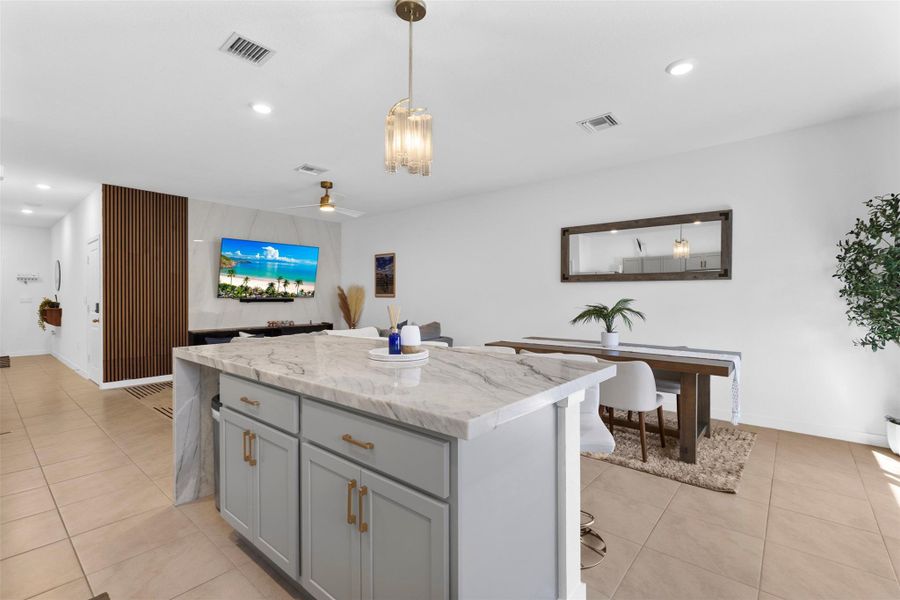 Furnished interior view inside a new home in , Pompano Beach (Image 3).
