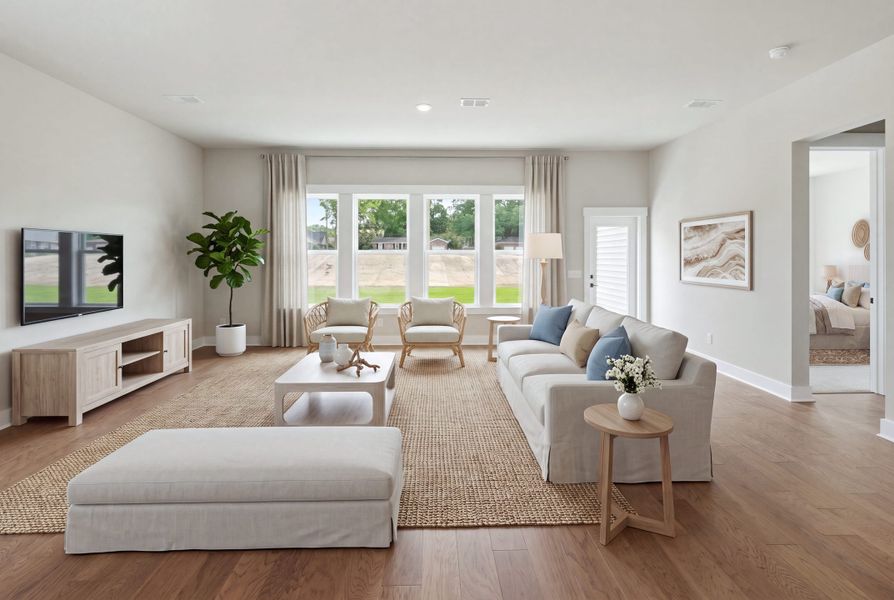 Representative furnished interior of a home built from the Juniper Ii by Beazer Homes in The Oaks, Goose Creek (Image 7). Representative furnished interior of a home built from the Juniper Ii by Beazer Homes in The Oaks, Goose Creek (Image 7).