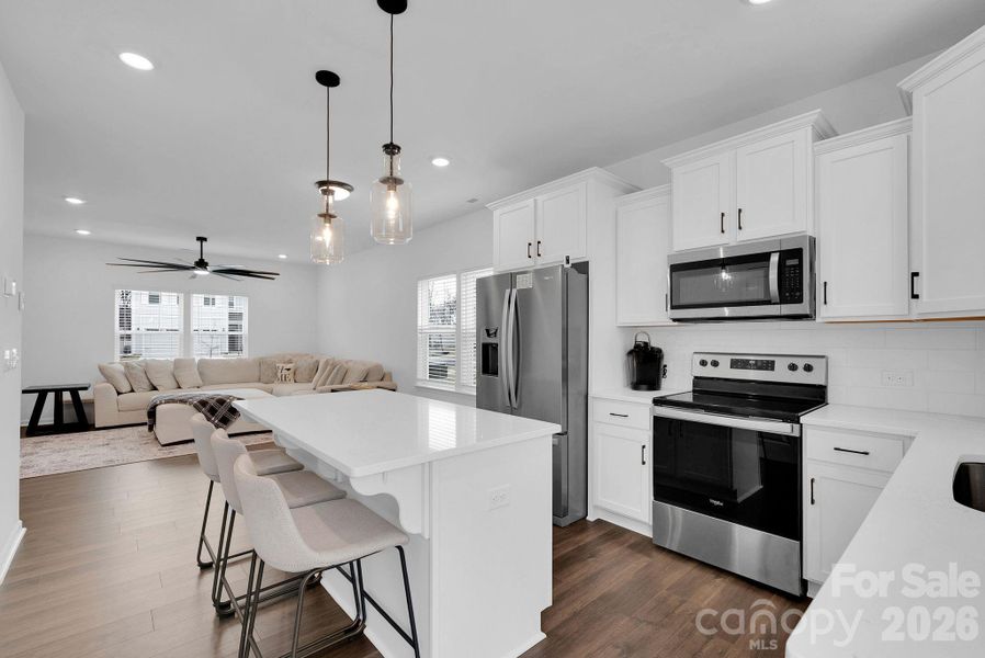 Furnished interior view inside a new home in , Wingate (Image 3).
