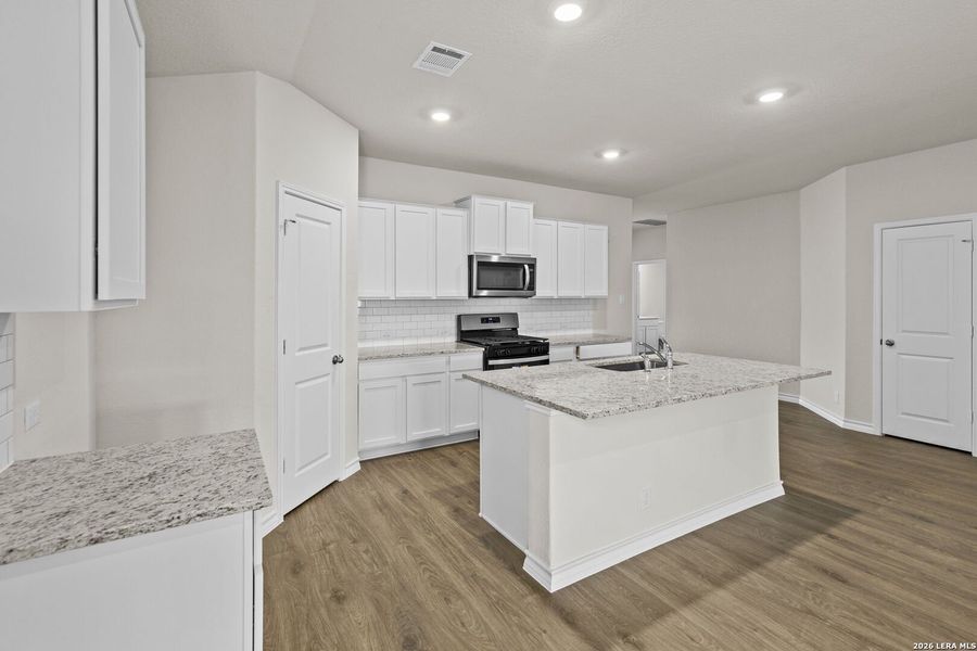 Furnished interior view inside a new home in Brookstone Creek, San Antonio (Image 10).