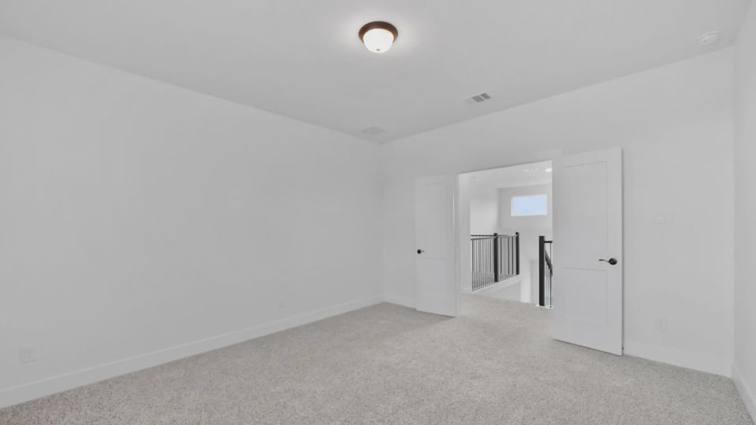 Representative unfurnished interior of a home built from the Shenandoah by Chesmar Homes in Berry Creek Highlands, Georgetown (Image 27). Representative unfurnished interior of a home built from the Shenandoah by Chesmar Homes in Berry Creek Highlands, Georgetown (Image 27).