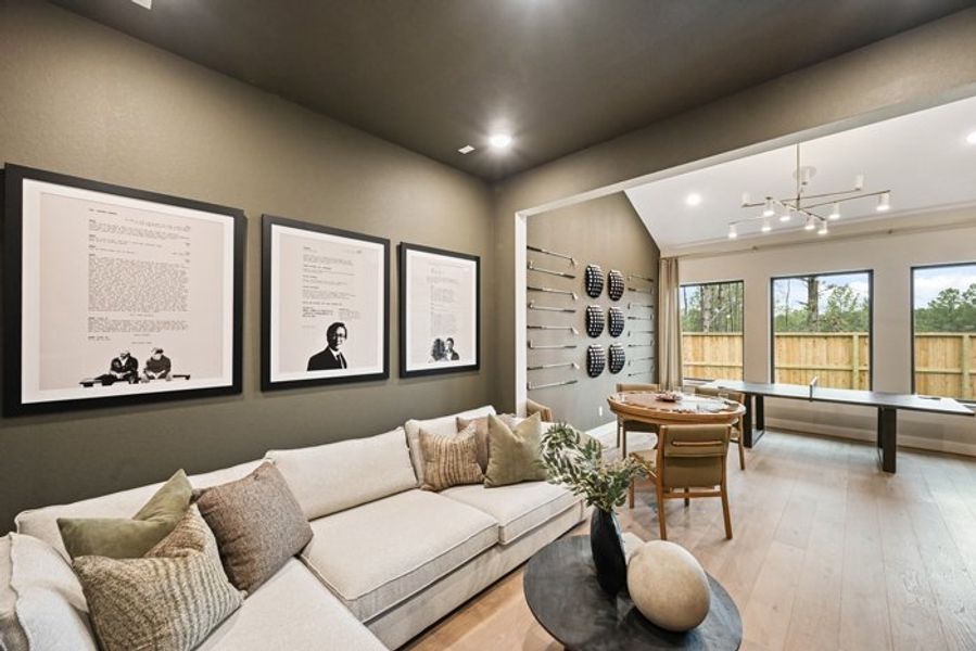 Furnished interior view inside a new home in Wildtree 70', Montgomery (Image 28).