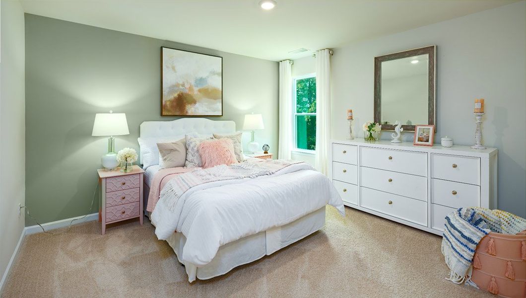 Furnished interior view inside a new home in Tap Root Farms, Fletcher (Image 25).