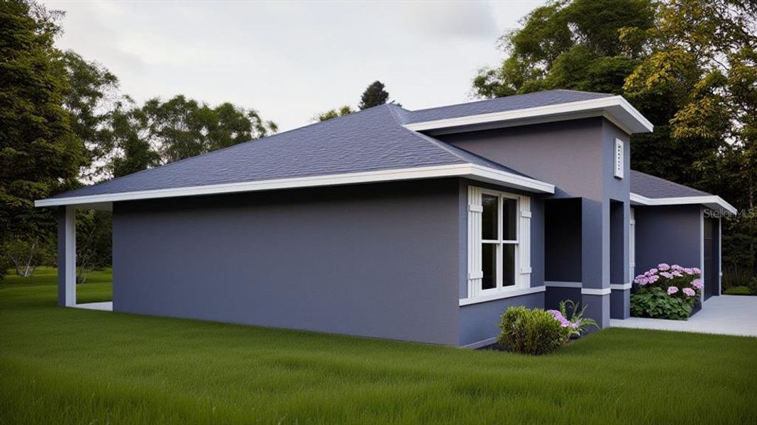 Front exterior of a new home in , Sanford, FL, highlighting curb appeal (Image 6).