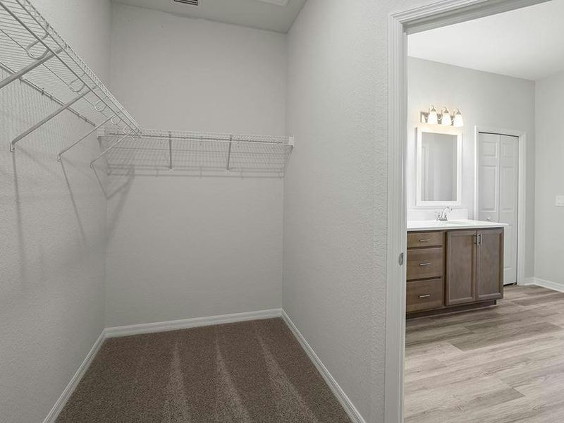 And, it is completed by a walk-in wardrobe - Aubrey II by Highland Homes And, it is completed by a walk-in wardrobe - Aubrey II by Highland Homes