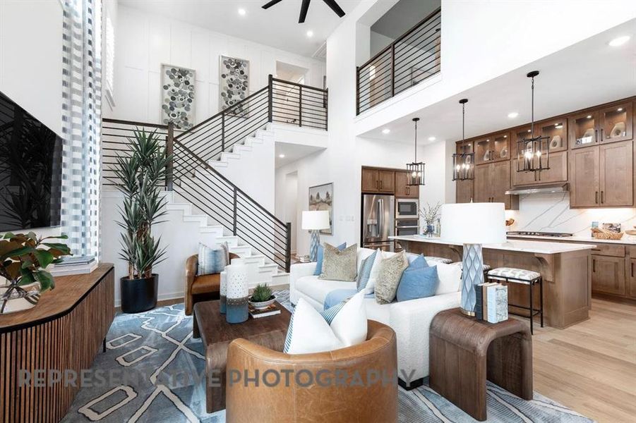 Furnished interior view inside a new home in Sandbrock Ranch, Aubrey (Image 36).
