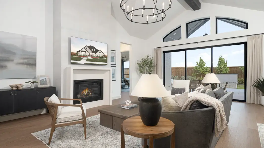 Furnished interior view inside a new home in Sweetgrass, Haslet (Image 5).