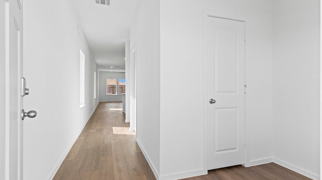 Representative unfurnished interior of a home built from the Florence by D.R. Horton in Riverwood Ranch, Angleton (Image 10). Representative unfurnished interior of a home built from the Florence by D.R. Horton in Riverwood Ranch, Angleton (Image 10).