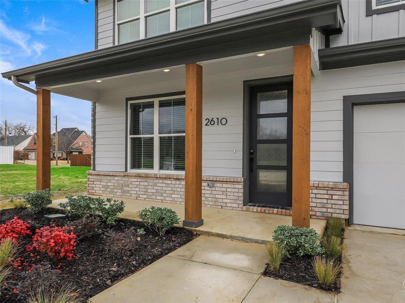 Exterior details and patio area of a home in , Sherman (Image 26).