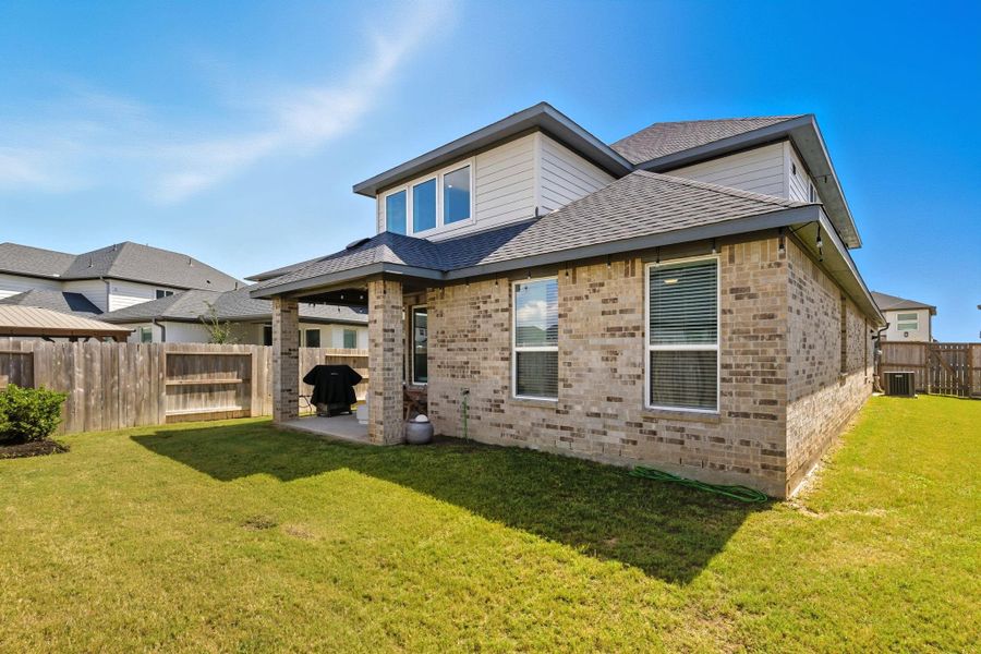 Another view from the opposite corner of the backyard.