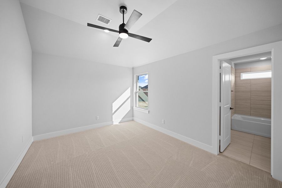 Spacious, unfurnished interior of a new home in Fields - 40' Lots, Frisco (Image 31). Spacious, unfurnished interior of a new home in Fields - 40' Lots, Frisco (Image 31).