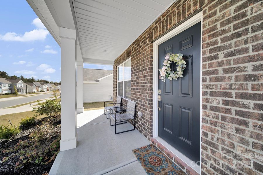 Exterior details and patio area of a home in , Edgemoor (Image 23). Exterior details and patio area of a home in , Edgemoor (Image 23).