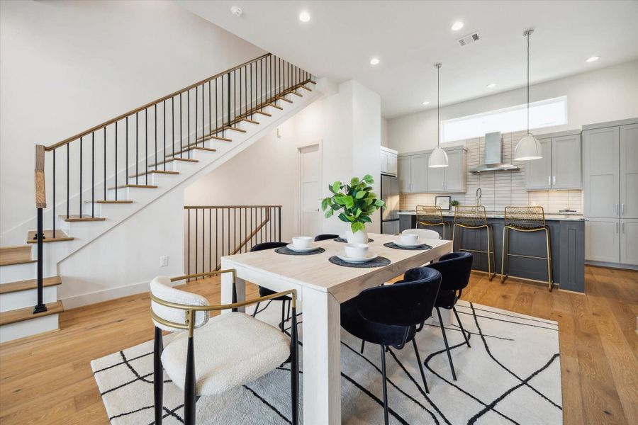 Furnished interior view inside a new home in Point East, Houston (Image 28).