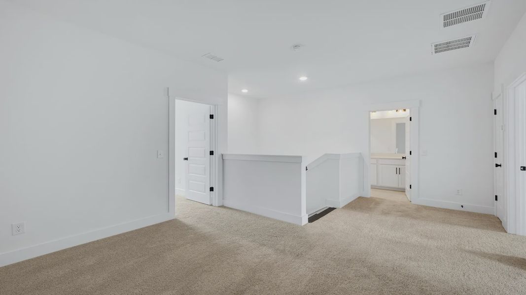 Furnished interior view inside a new home in Oak Landing, Mount Pleasant (Image 23). Furnished interior view inside a new home in Oak Landing, Mount Pleasant (Image 23).
