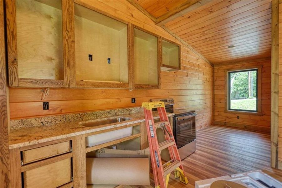 In-progress construction of a new home in , Blue Ridge, GA (Image 41).
