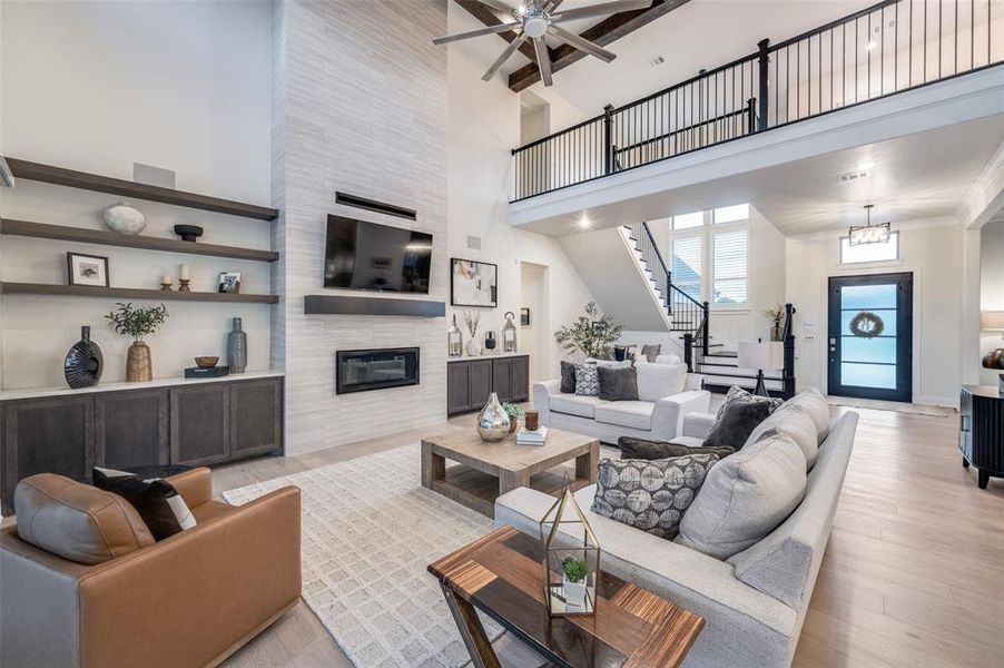 Furnished interior view inside a new home in , Oak Point (Image 26).