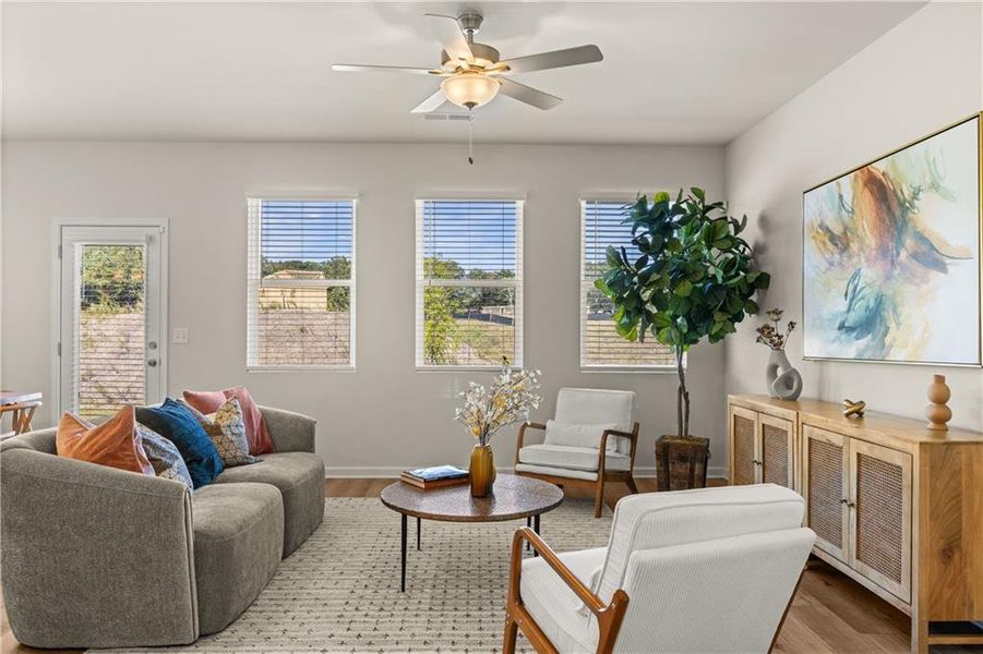 Furnished interior view inside a new home in Hillbrooke Preserve, Conyers (Image 10).