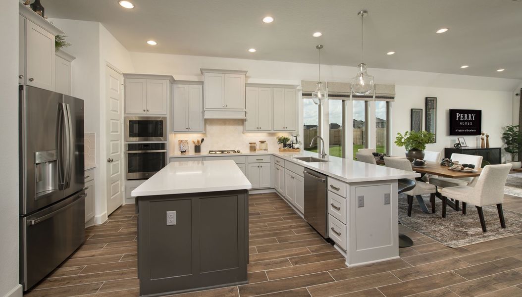 Furnished interior view inside a new home in Marvida, Cypress (Image 6).