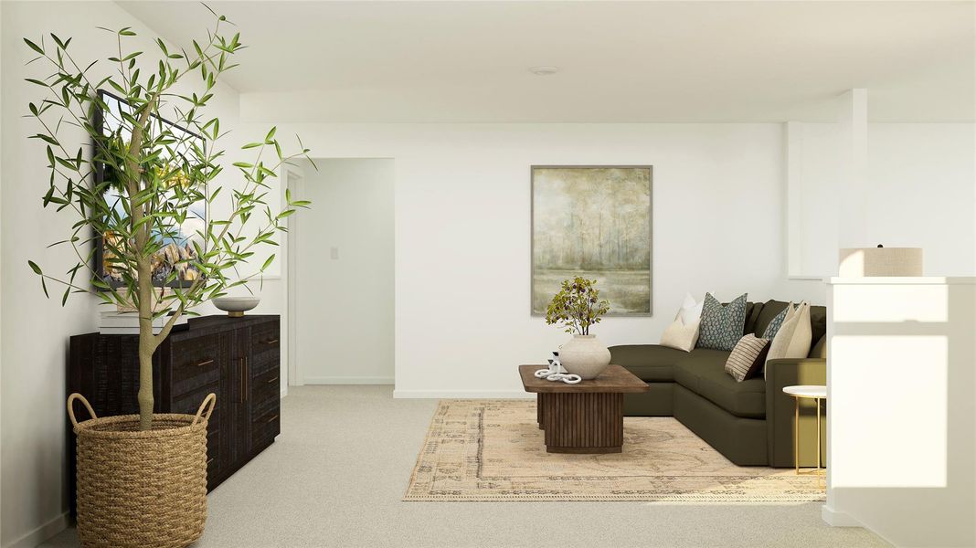 Furnished interior view inside a new home in Meadowlark Preserve, Pflugerville (Image 13).