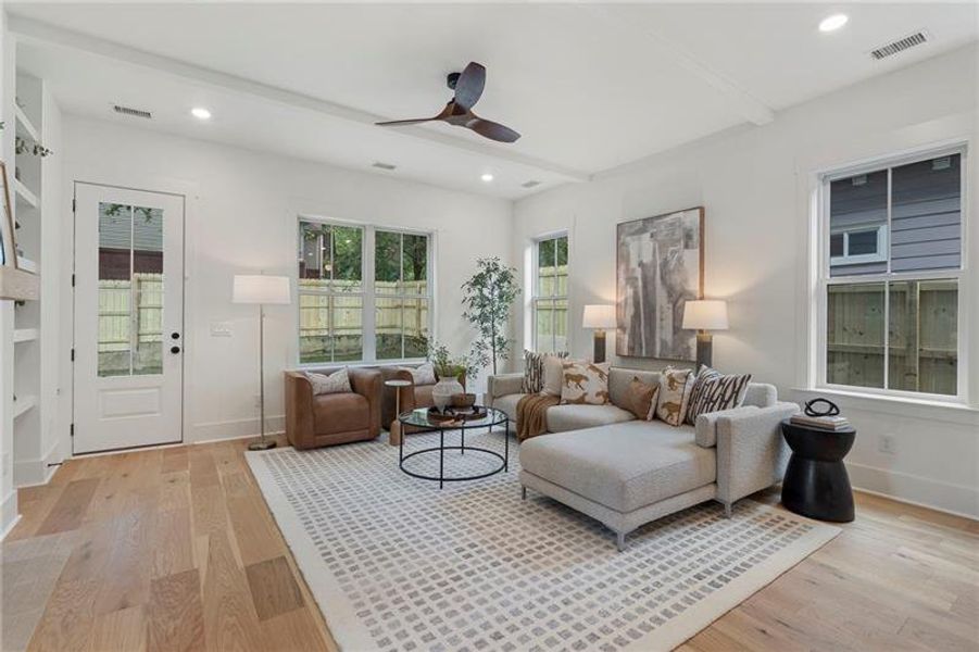 Furnished interior view inside a new home in , Atlanta (Image 48).