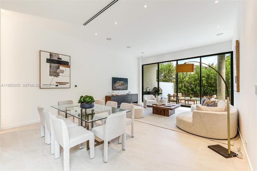 Furnished interior view inside a new home in , Miami (Image 6). Furnished interior view inside a new home in , Miami (Image 6).