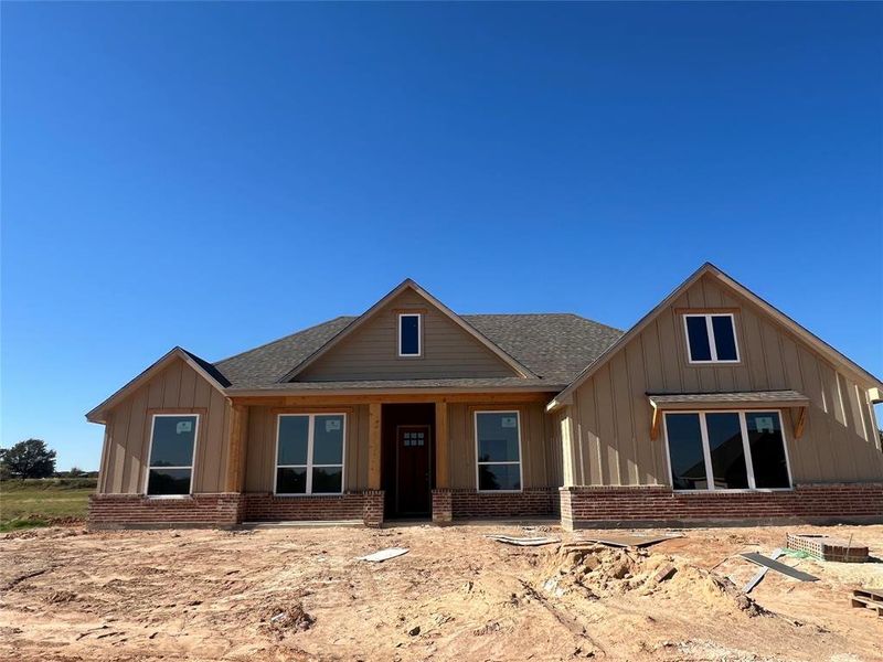In-progress construction of a new home in Zion Valley, Poolville, TX (Image 3).