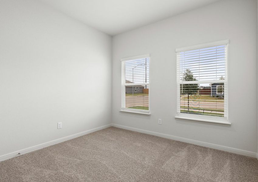 The secondary bedrooms are a great space for children's bedrooms and guest rooms.