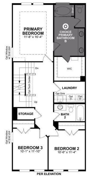 Beazer Homes Plano Gateway Watercolor Floorplan.