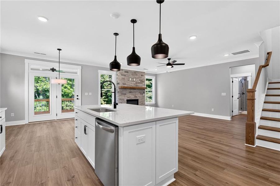 Furnished interior view inside a new home in Arbor West, Dawsonville (Image 12).