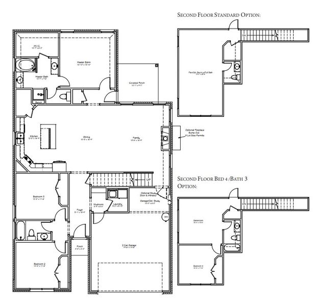 2D floor plan layout for the The Jasmine by Avonley Homes in Austin's Colony, Bryan, TX (Image 3). 2D floor plan layout for the The Jasmine by Avonley Homes in Austin's Colony, Bryan, TX (Image 3).