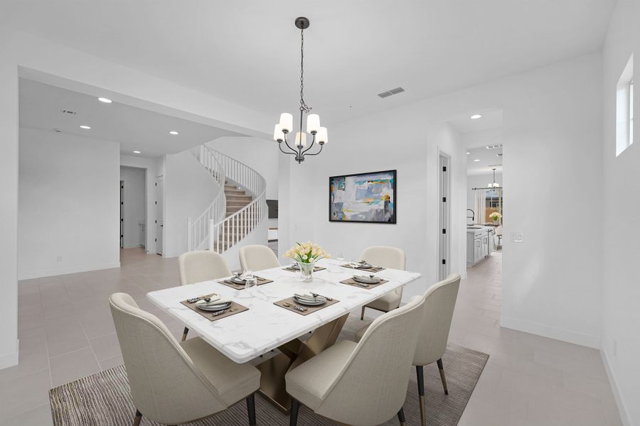 Furnished interior view inside a new home in Ellsworth Ranch, Queen Creek (Image 6).