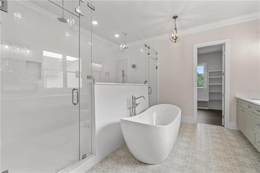 Furnished interior view inside a new home in Crossroads, Alpharetta (Image 7).