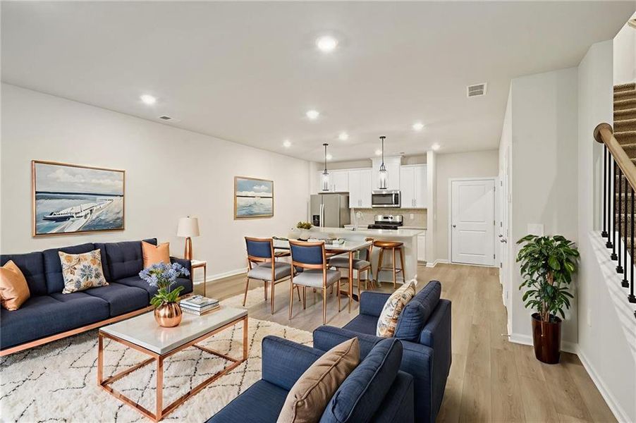 Furnished interior view inside a new home in Avalon - Vista Series, Conyers (Image 8).