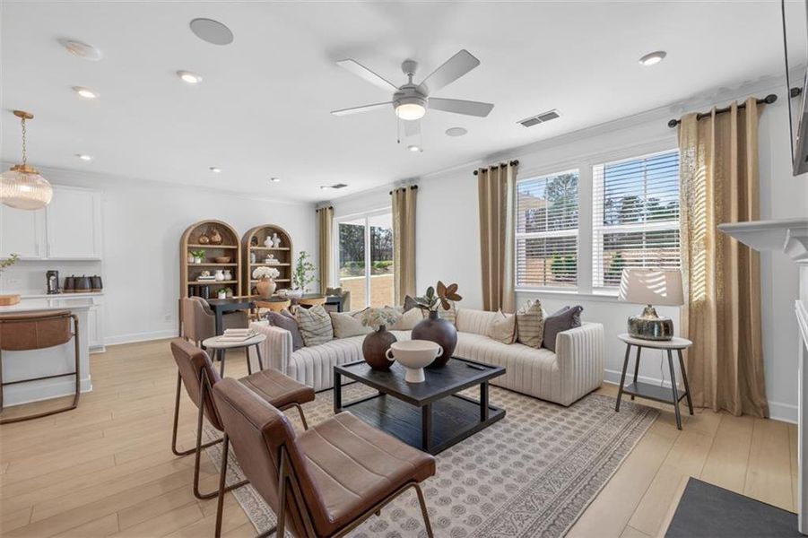 Furnished interior view inside a new home in Linden Grove, Powder Springs (Image 12).