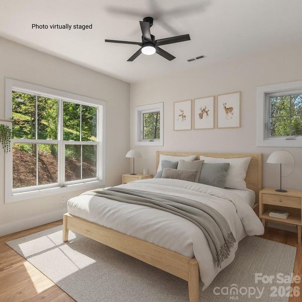Furnished interior view inside a new home in , Weaverville (Image 8).