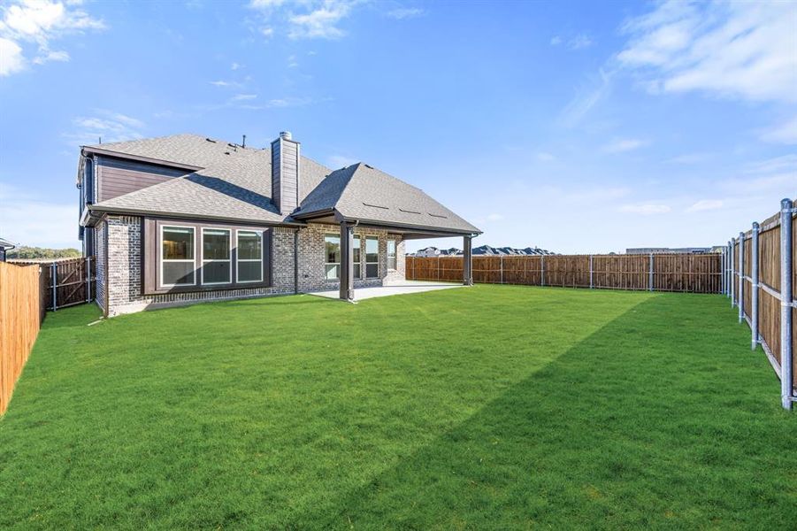 Exterior details and patio area of a home in Meadow Vista 60-65, Anna (Image 25). Exterior details and patio area of a home in Meadow Vista 60-65, Anna (Image 25).