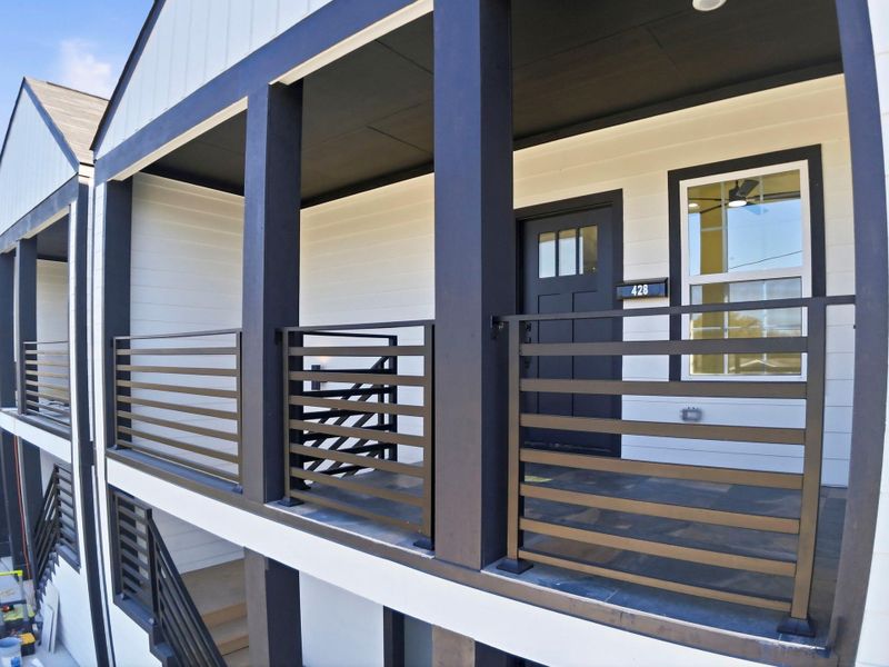 Exterior details and patio area of a home in , Houston (Image 36).