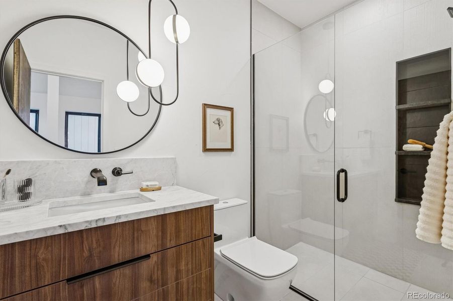 Furnished interior view inside a new home in , Denver (Image 16).