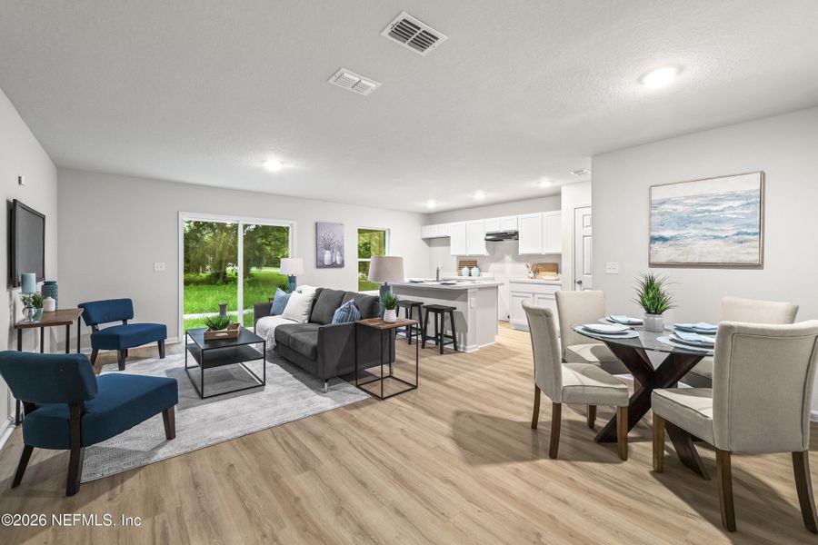 Furnished interior view inside a new home in , Jacksonville (Image 3).
