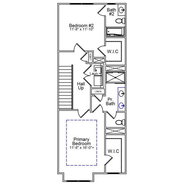 2D floor plan layout of this home in Nichols Landing, Charlotte, NC (Image 4). 2D floor plan layout of this home in Nichols Landing, Charlotte, NC (Image 4).